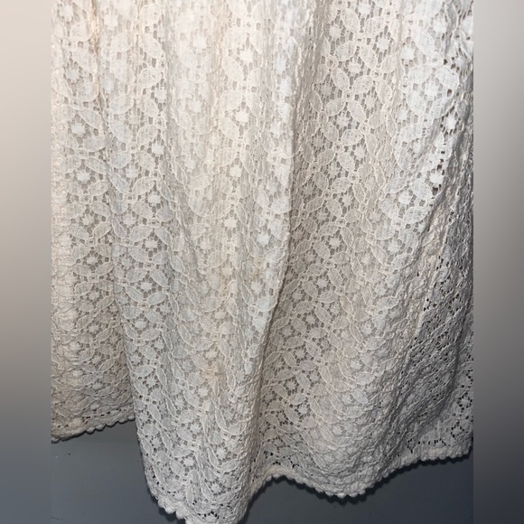 Sz 12 ANTHROPOLOGIE HD PARIS EMBELLISHED WOMENS TANK TOP CREAM COLOR - Picture 7 of 14